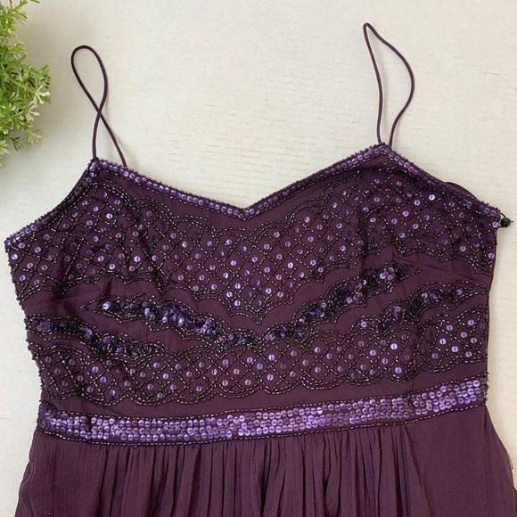 Adrianna Papell Love Story Beaded Chiffon Gown - Picture 7 of 9